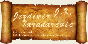 Jezdimir Karadarević vizit kartica